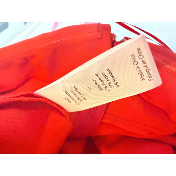 Likely Driggs Strapless Dress Scarlet Red Size 8 NWT - Picture 8 of 10